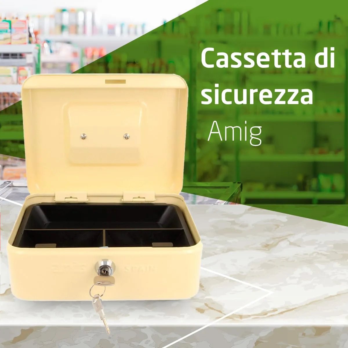 Amig Cassetta Sicurezza Biancaneve 150x110x70 mm 2 Chiavi