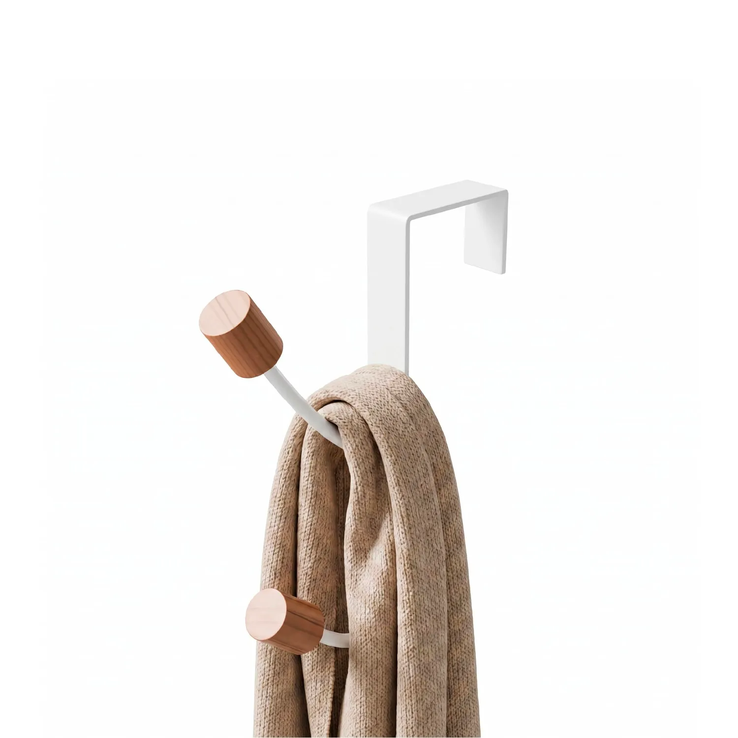 Amig CP47 appendiabiti da porta bianco 280 mm 2 pezzi