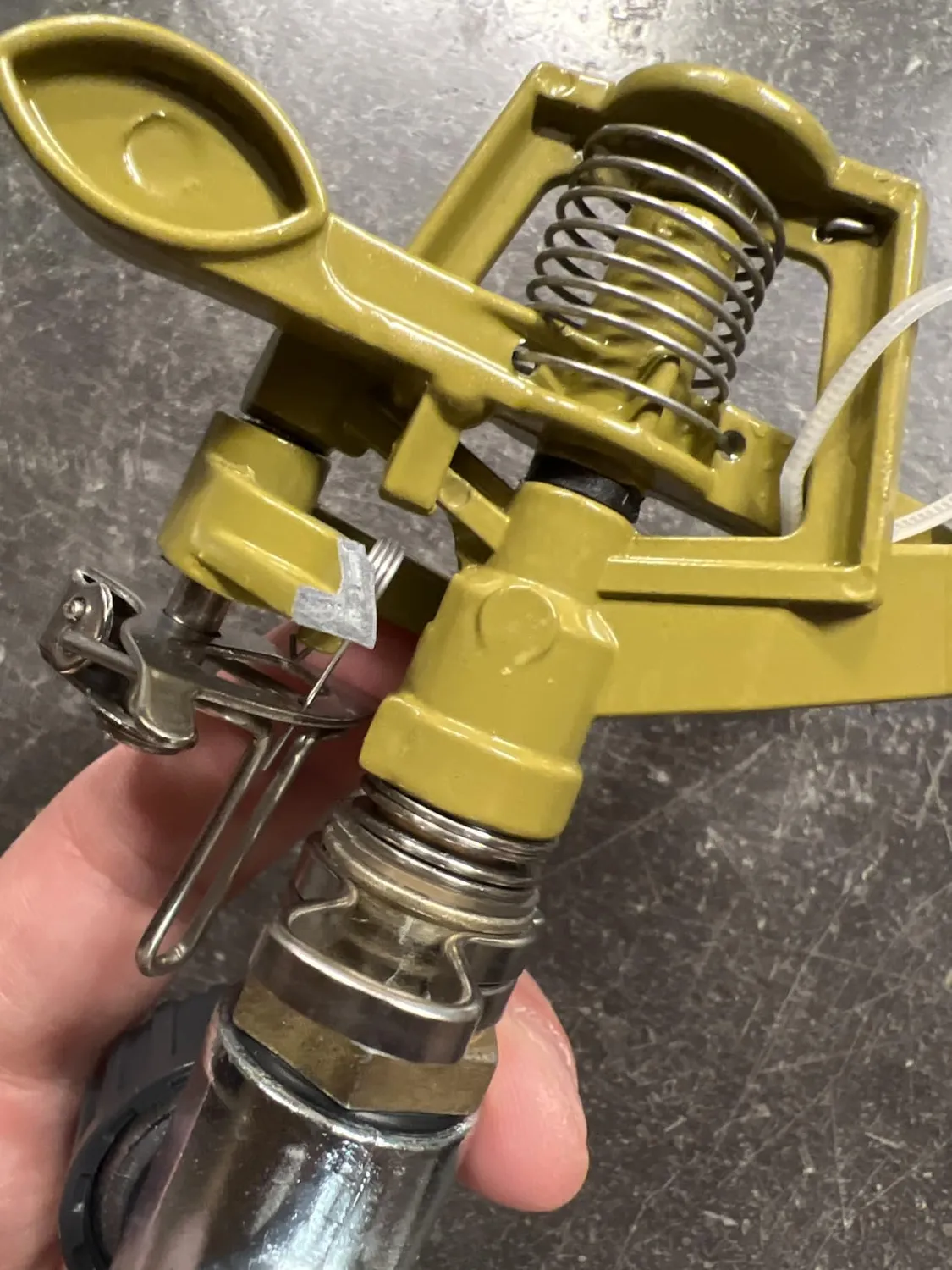 Ribimex Irrigatore a Battente su Picchetto in Metallo 360°