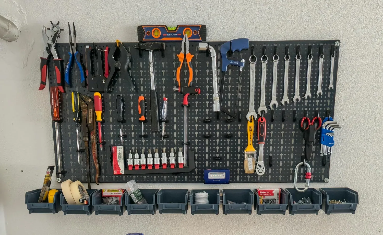 Ribimex Kit 30 Ganci per Pannello Forato