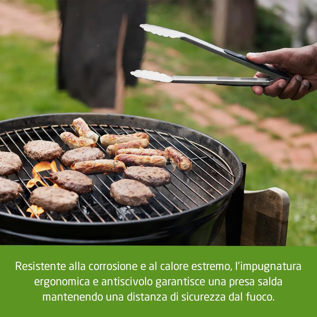 Amig Fireplus Pinza Barbecue Inox 34,5 cm Antiscivolo