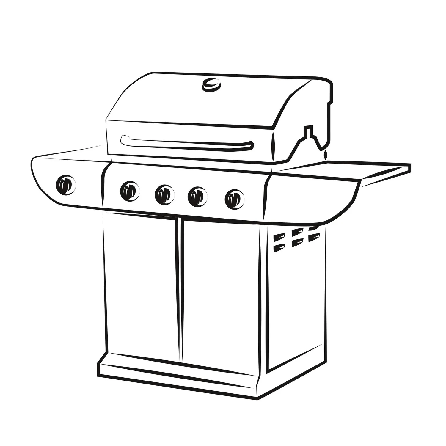 Ribiland-Ribimex PRH091130X70G Copertura Barbecue 130x70cm