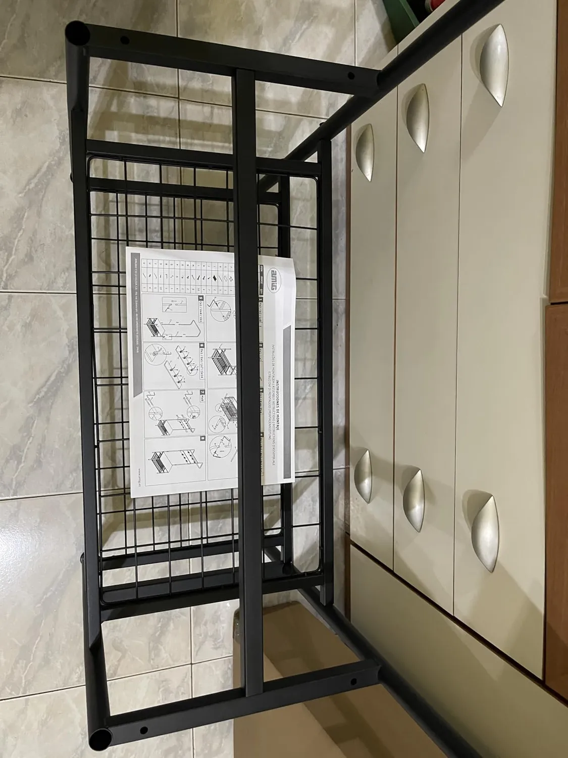Amig Lukien appendiabiti con scarpiera 183 cm nero marrone