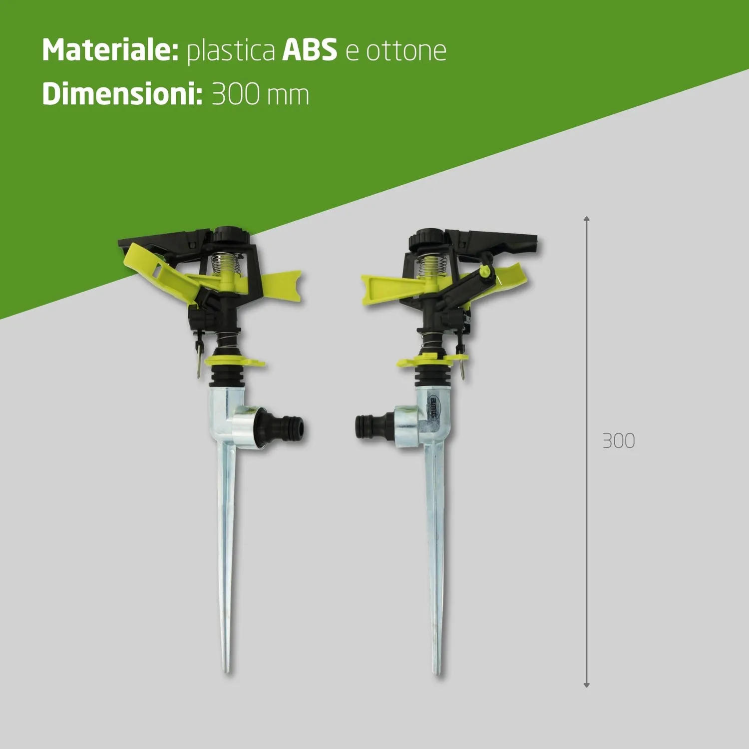 Amig Irrigatore Settoriale Picchetto ABS 300 mm 243 mq