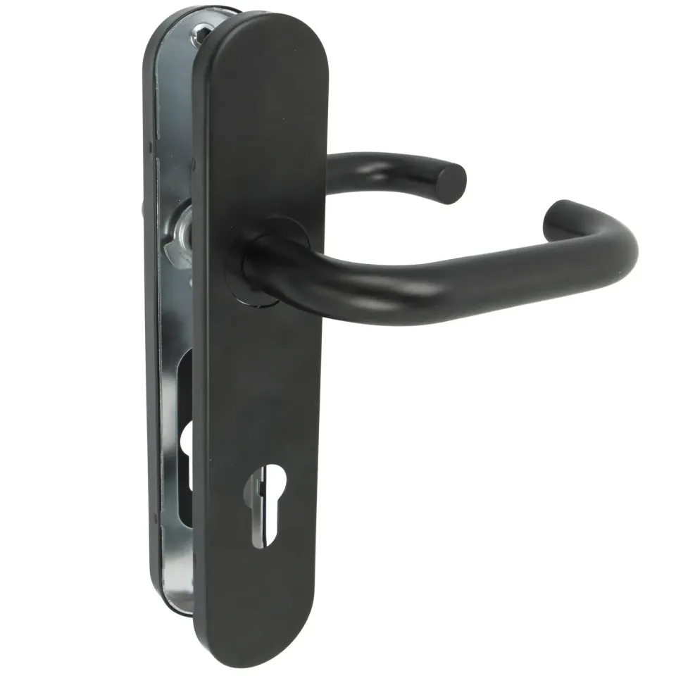 Amig Set Maniglia Placca 245x45 con Bocallave Nera