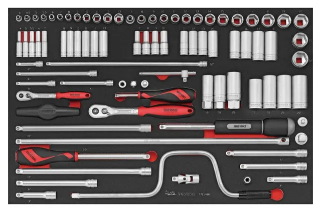 TengTools Set Bussole 86pz 1/4"+3/8" Foam4x4