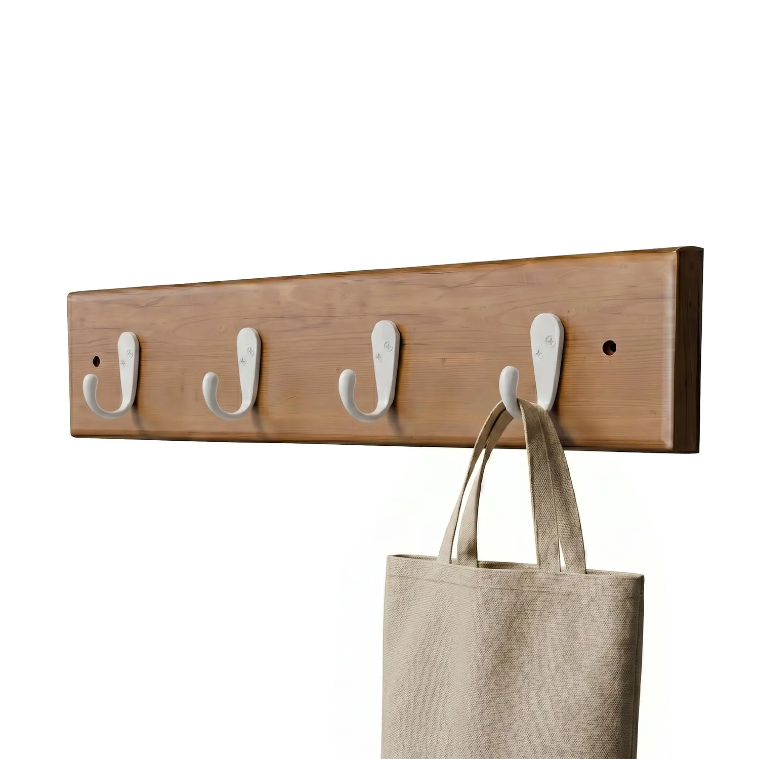 Amig CM36 appendiabiti muro 440 mm acacia nero legno