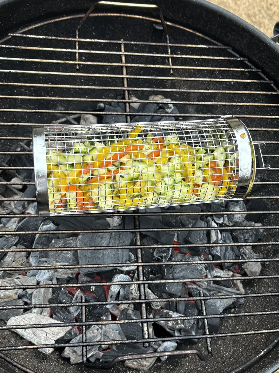 Amig AM28 Cesta Barbecue Rotonda 8x20 cm Inox Legno