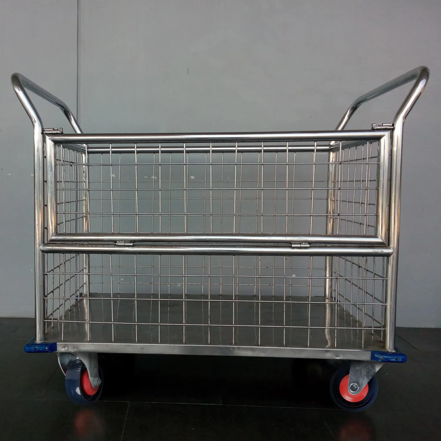 Amig Set 4 Ruote Ø 100 piastra con freno blu 250 kg