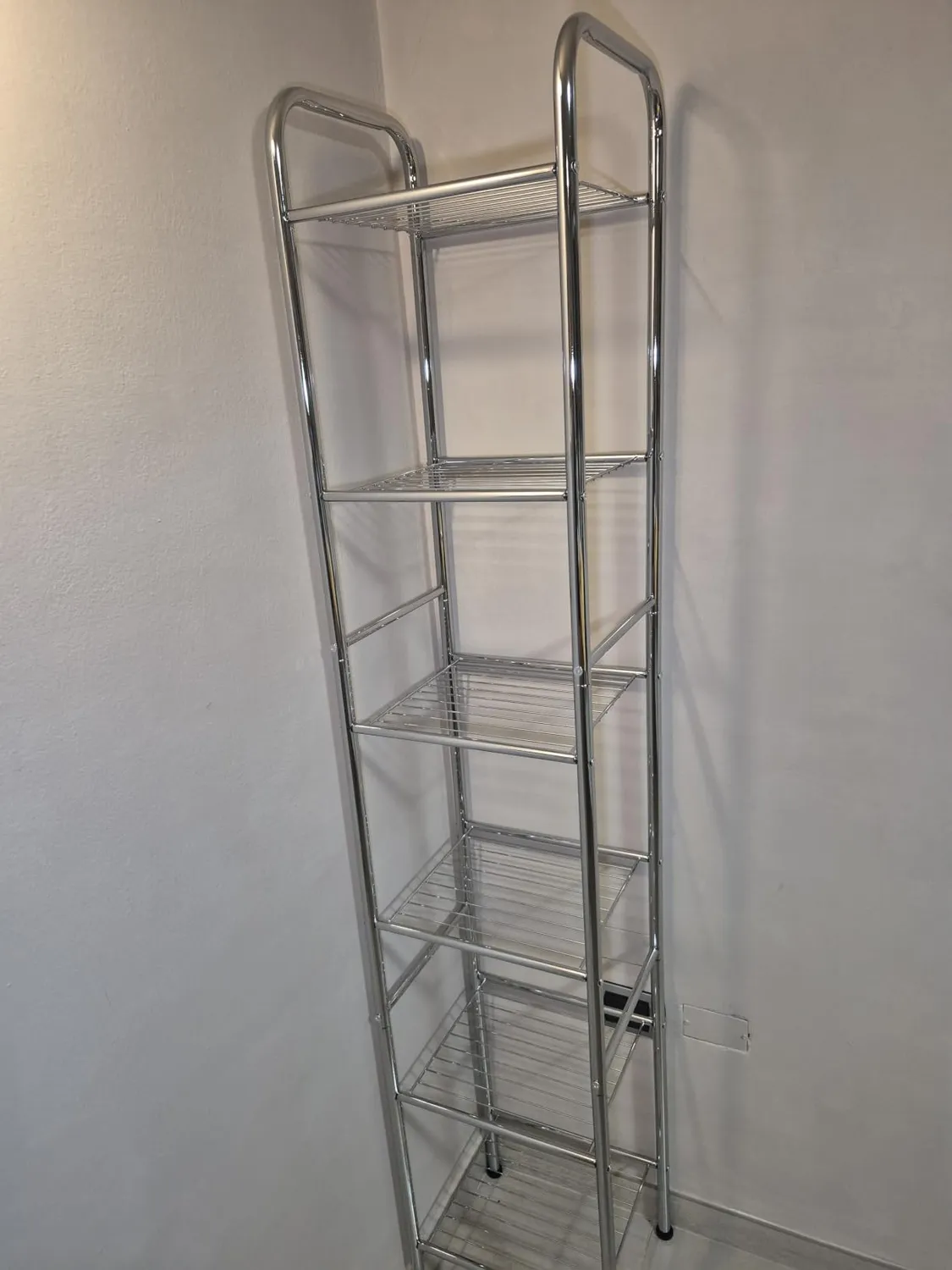 Amig Brisa Scaffale Bagno Acciaio 6 Ripiani Argento