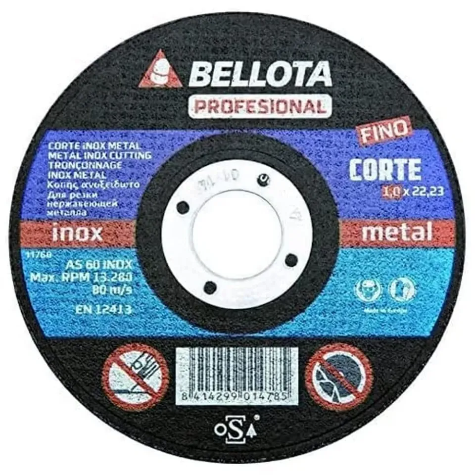 Bellota Disco Taglio INOX-Metal 1,6 mm Extra Sottile