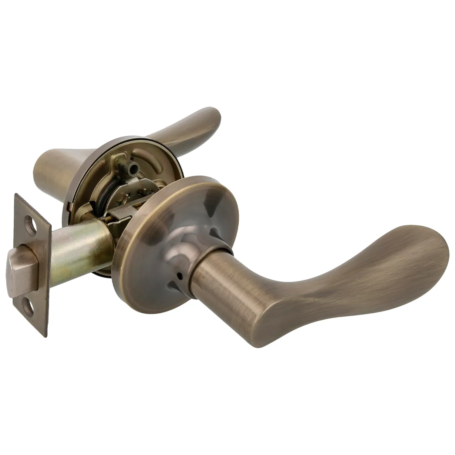 Amig set maniglie porte interne argentate scrocco 60/70 mm