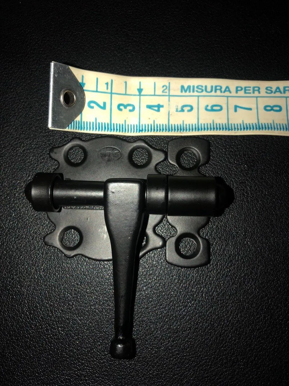 Amig fermaporta appoggio acciaio nero 40 mm chiusura verticale