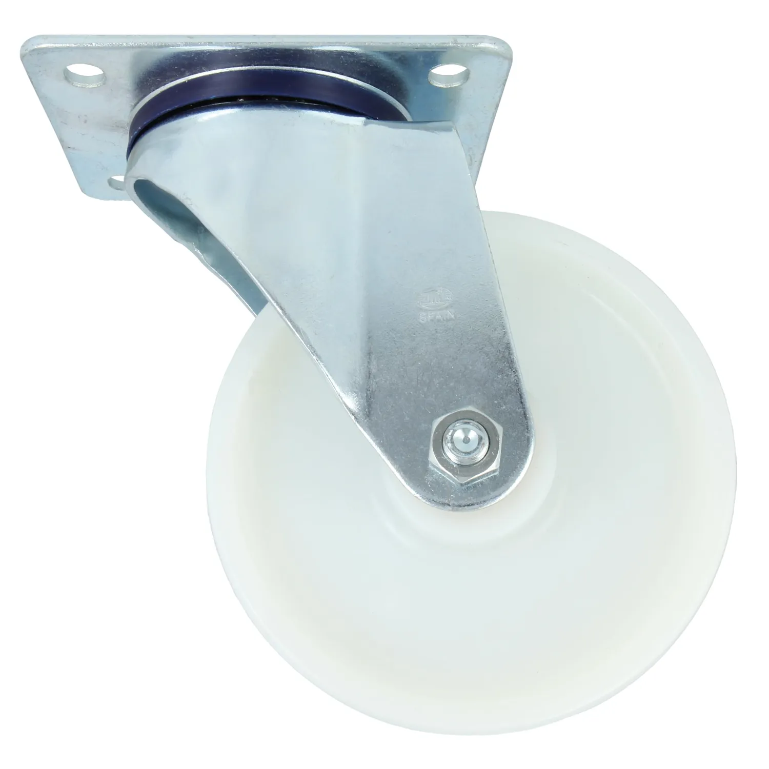 Amig Ruote Ø125 mm Set 4 Piastra Nylon Bianco