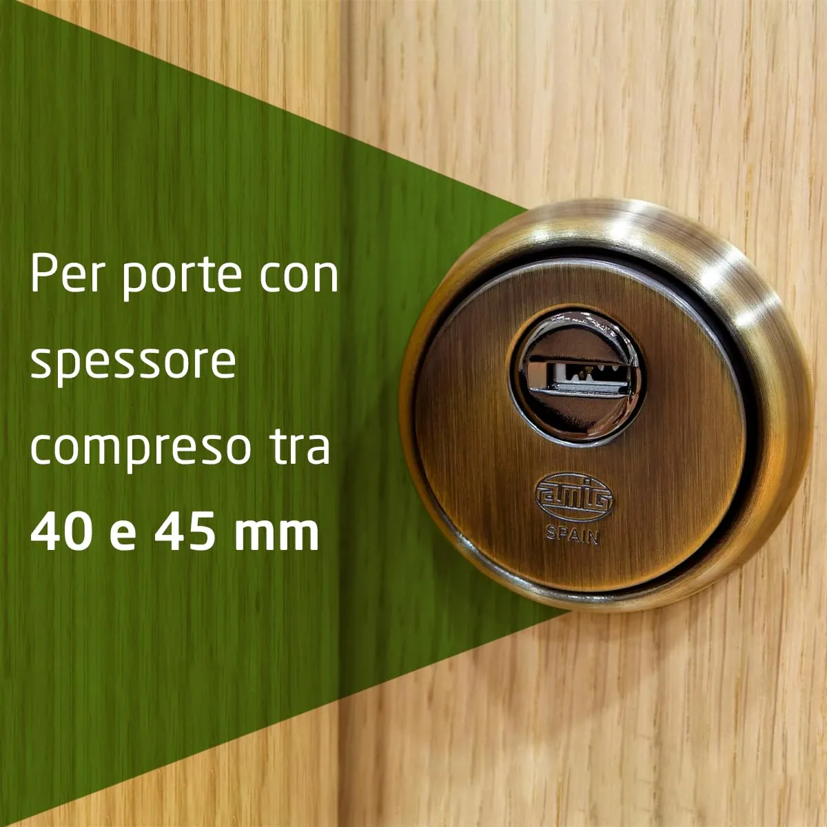 Amig 31 Defender Cilindro Europrofilo Ø65 mm Ottone