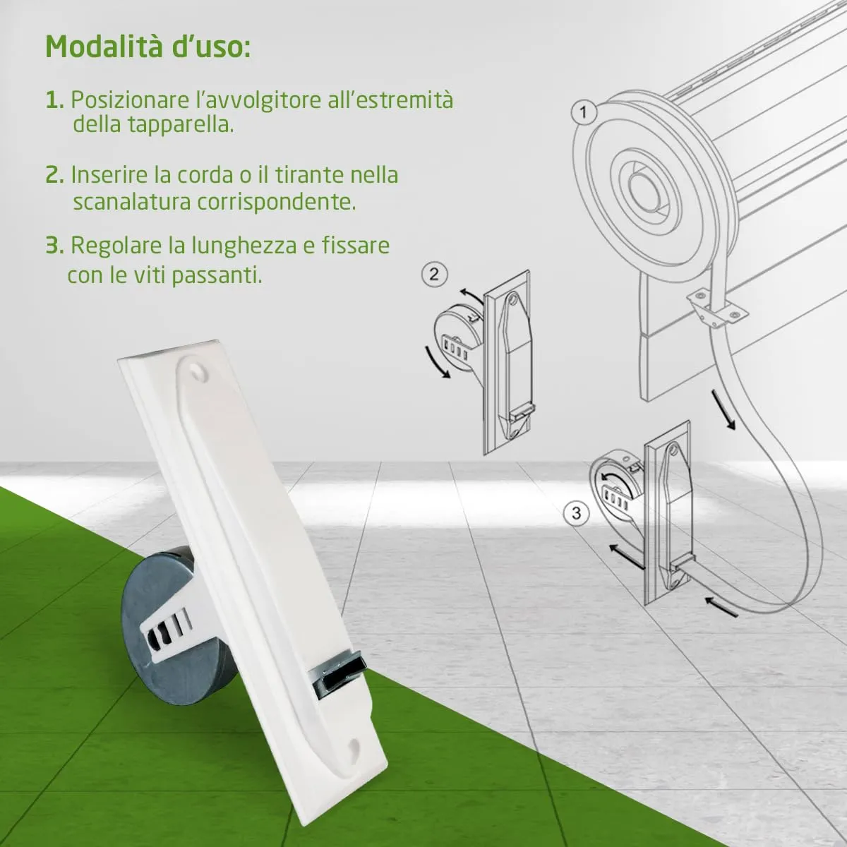 Amig Avvolgitore Tapparella Incasso 200 mm Metallo
