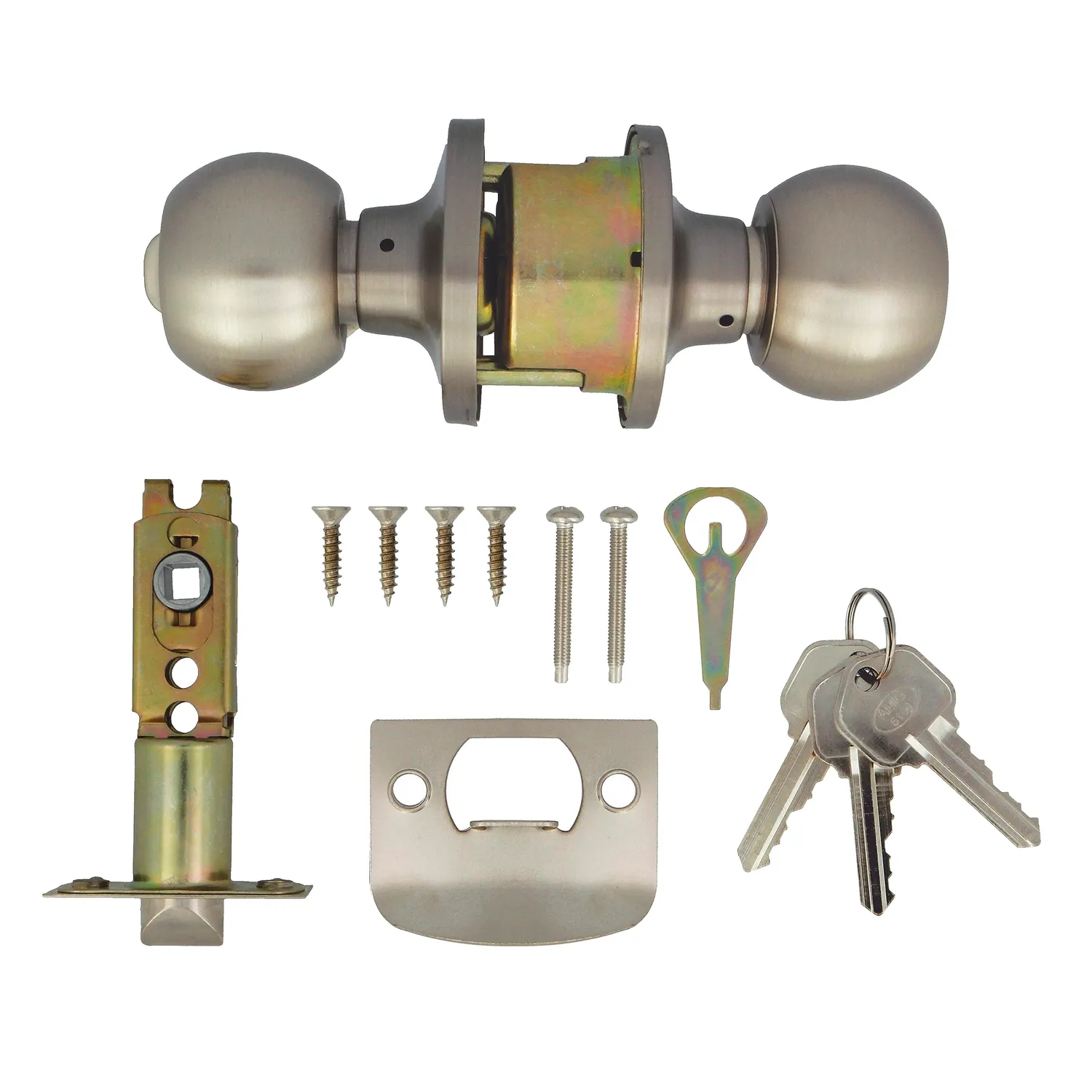 Amig 11161 pomello porta cromo opaco con chiave