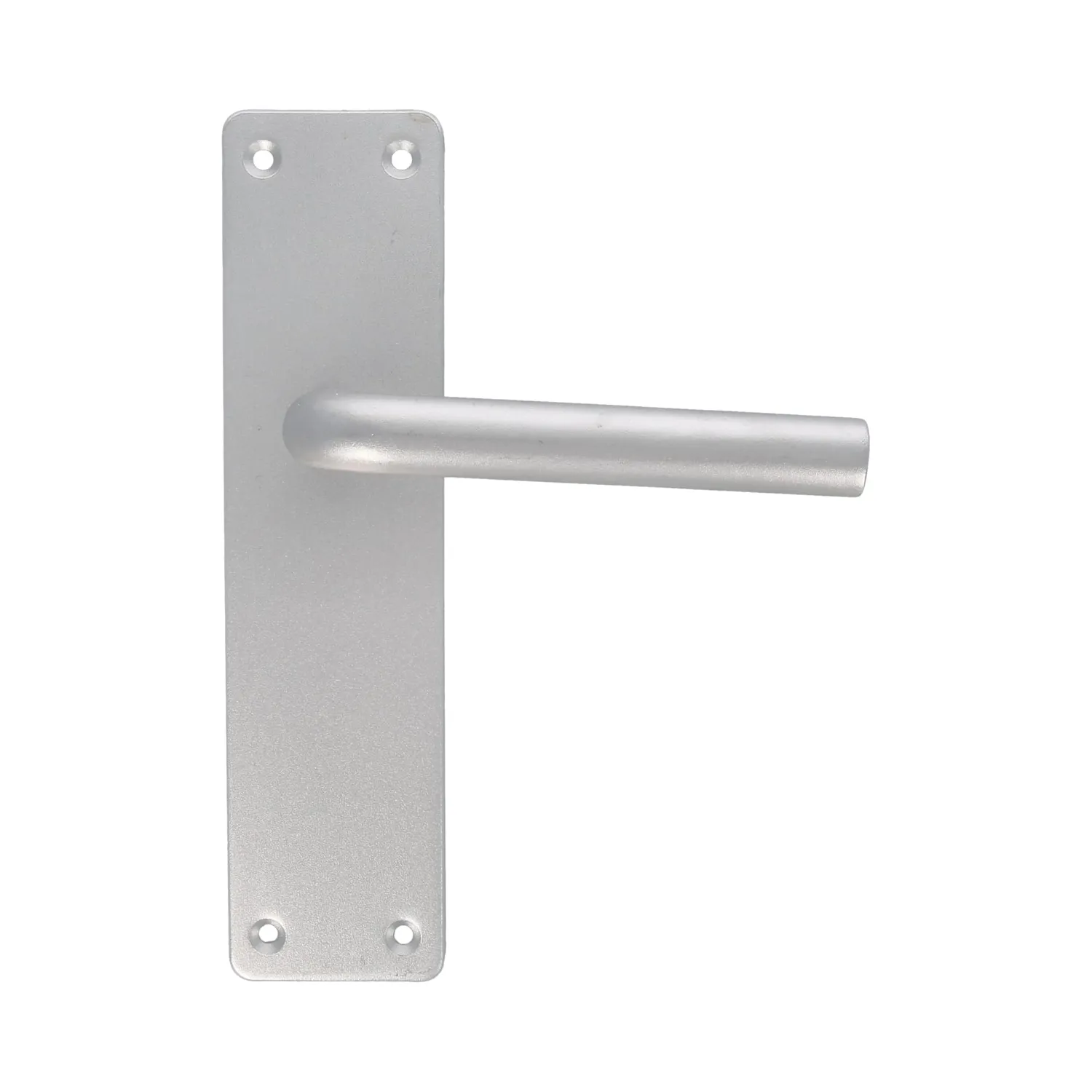 Amig maniglia argento alluminio placca quadra 222x55 mm