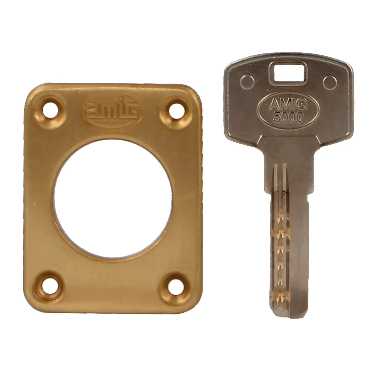 Amig 85 Serratura sovrapposizione oro 85x65 mm