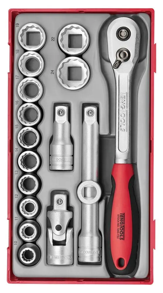 TengTools TT1 Set Bussole 1/2" 12 Punte 17 Pezzi