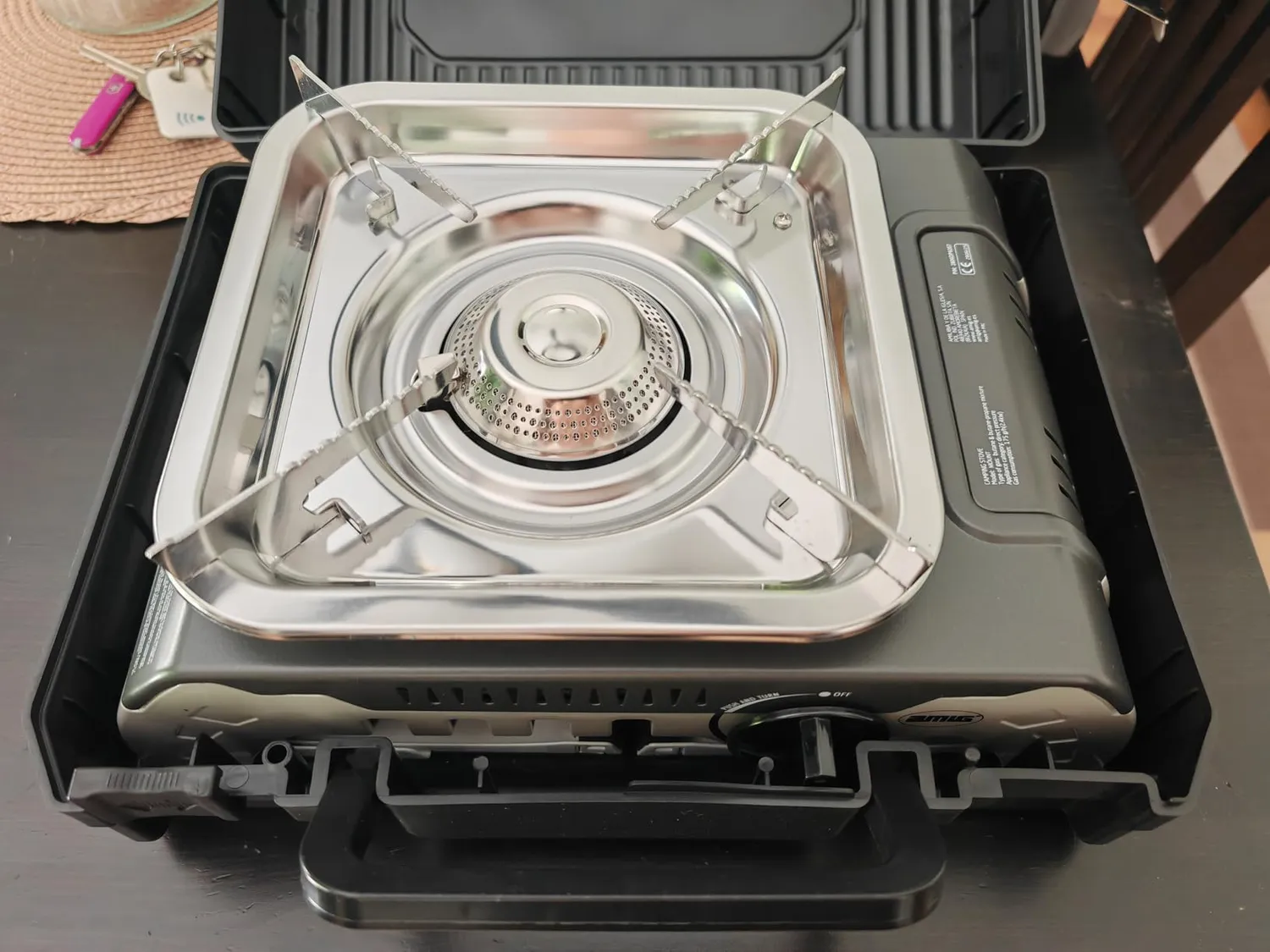 Amig Camping Gas Mount fornello gas portatile 2,4 kW