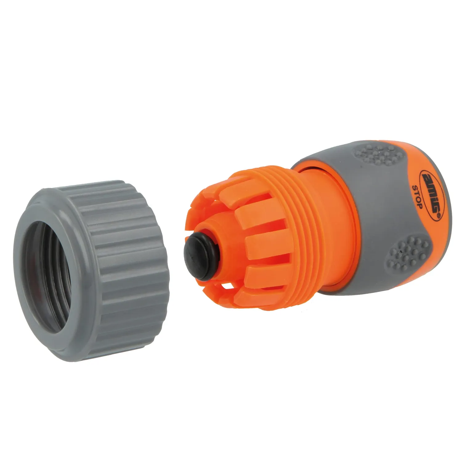Amig R09 Stop Plus raccordo rapido 3/4" arancio-grigio