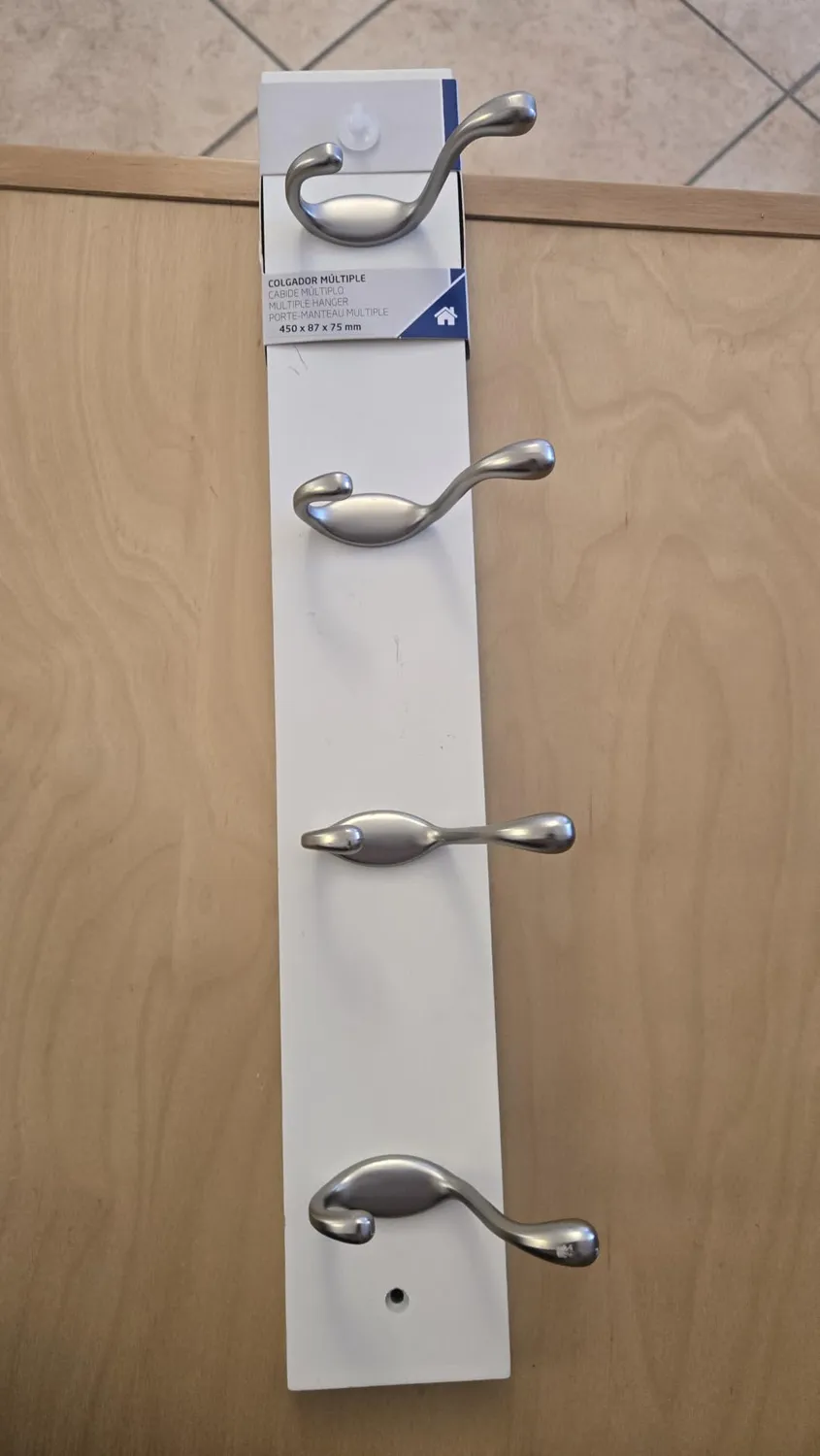 Amig CM37 Appendiabiti a Parete 680 mm Acacia Nero