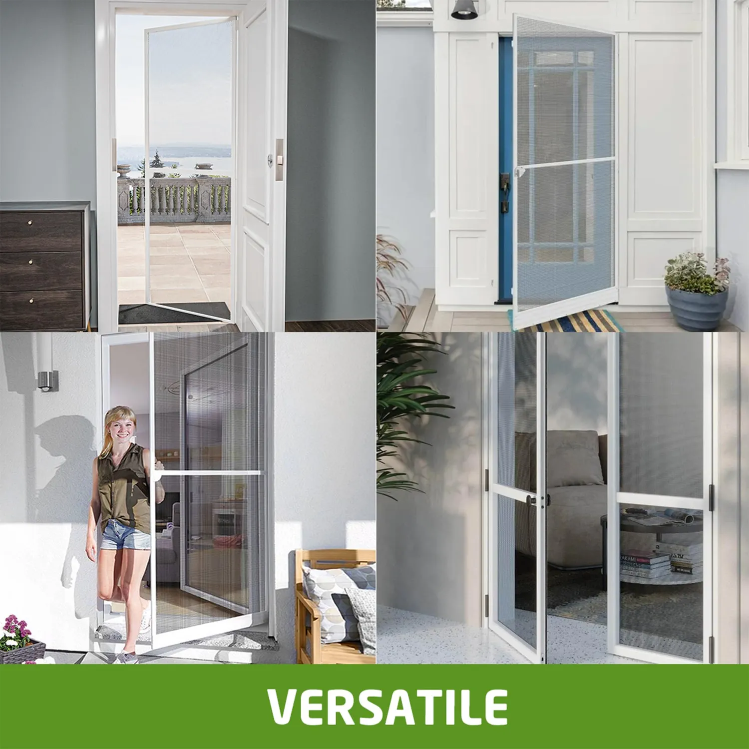 Amig MP01 zanzariera porta battente 100x220 mm bianco