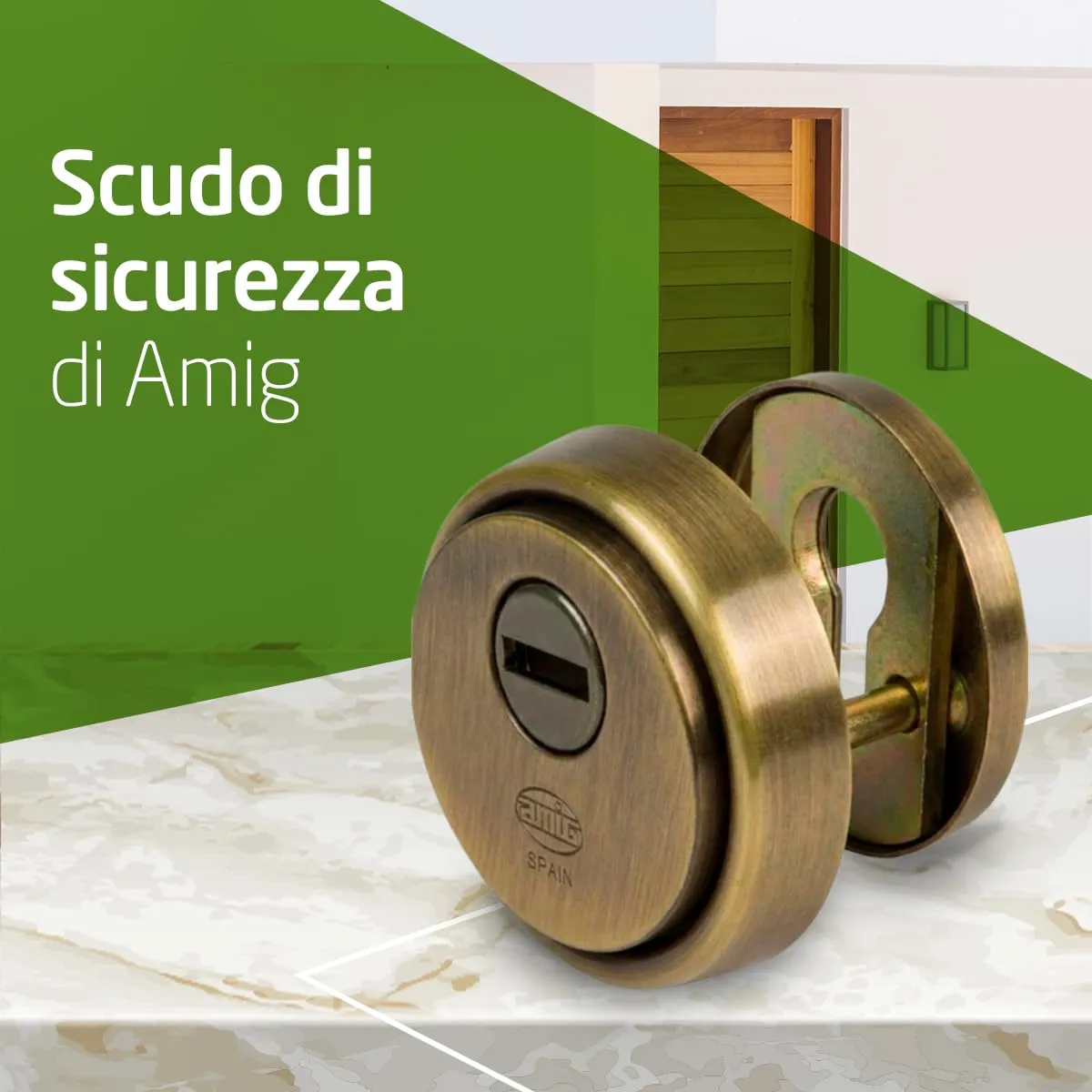 Amig 31 Defender Cilindro Europrofilo Ø65 mm Ottone