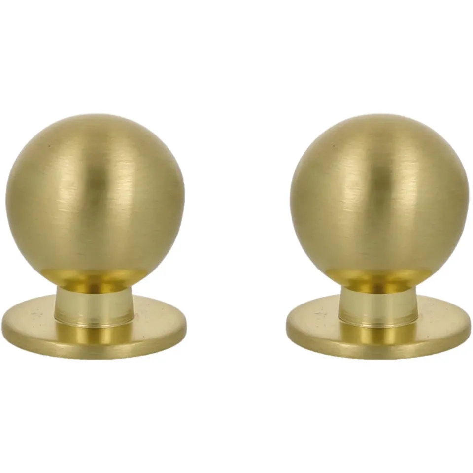 Amig 815 Pomelli Mobili Oro Spazzolato Ø22 mm 2 Pezzi