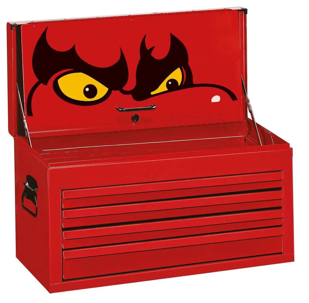 TengTools Classic TC704K baule portautensili 4 cassetti rosso